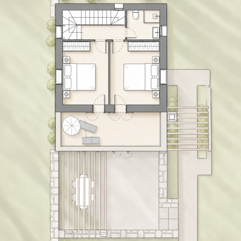 First-floor plan of ERAWA Type 2 residence