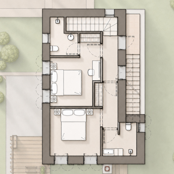 First-floor plan of ERAWA Type 3 residence